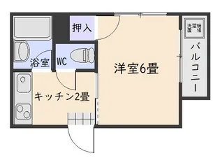 マノア草牟田【4階】の間取り