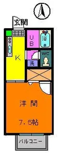 コーポユリ【1階】の間取り