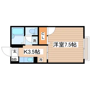 エクセルヒルズ【1階】の間取り