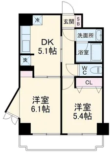 デイム橋本【7階】の間取り