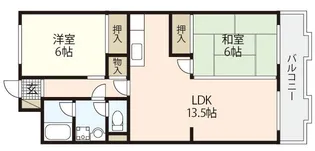 コーポ井口台【2階】の間取り