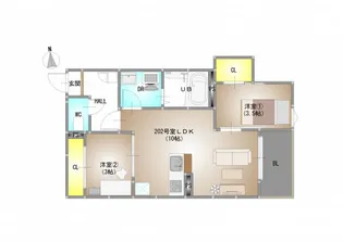 REGALEST 青江VI【2階】の間取り