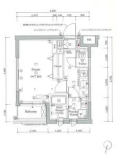 スカイコートグランメゾン御殿山【1階】の間取り