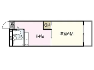 広島県広島市西区大芝3【マンション】の間取り