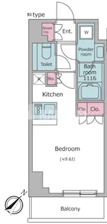 レジディア都立大【5階】の間取り