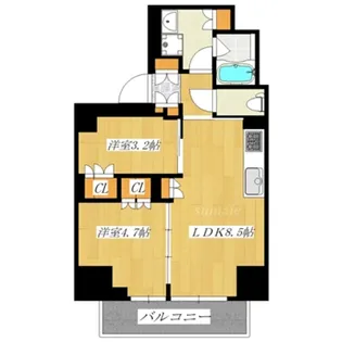 Brillia ist 赤羽【3階】の間取り