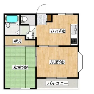 ハイツリバーサイド【3階】の間取り