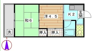 コーポ美鈴【2階】の間取り