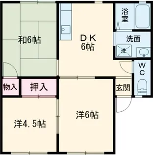 レジデンスニューパストラルA【1階】の間取り