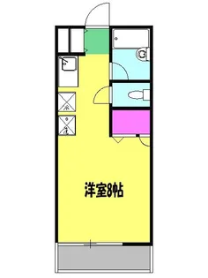 ベルシオン丸久A【1階】の間取り