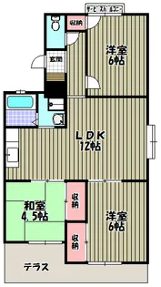 善福寺ハイツ【1階】の間取り
