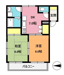 ベルナティオ伊奈【2階】の間取り
