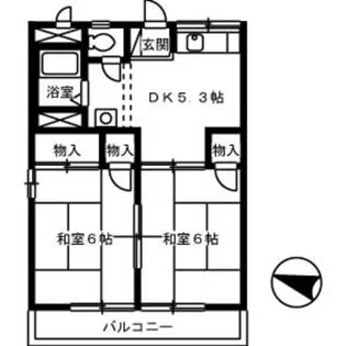 コーポ藤元【2階】の間取り