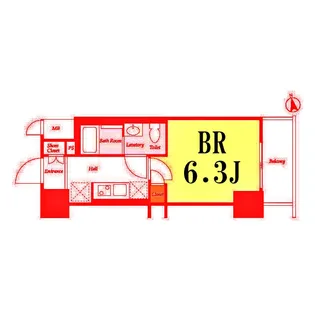 ビエント横濱鶴見【7階】の間取り