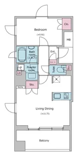 東京都中央区月島2【マンション】の間取り