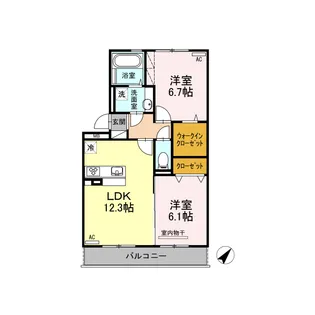 グランドュール A【2階】の間取り