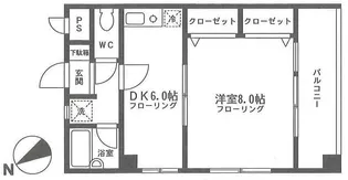 ドルックス横浜【2階】の間取り