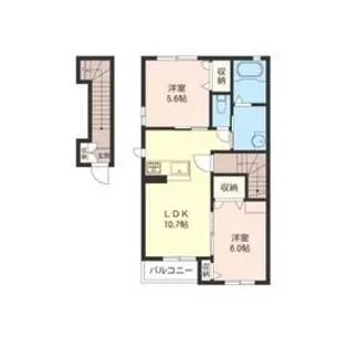 アーバンヴィラ前橋【2階】の間取り