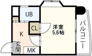 エントランス矢賀【4階】の間取り