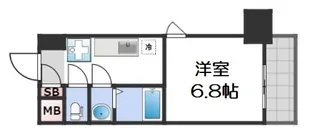セレニテ日本橋ミラク【8階】の間取り
