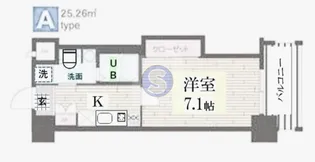 HF四条河原町レジデンス【6階】の間取り
