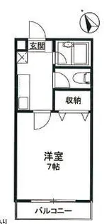 ドミトリーTAKEI・2【1階】の間取り