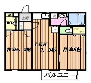 ガーデンコートK【1階】の間取り