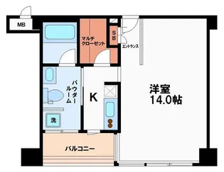 クリスタルブライト本町東【3階】の間取り