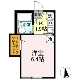 フラット大久保【1階】の間取り