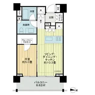イクサージュ目黒【3階】の間取り