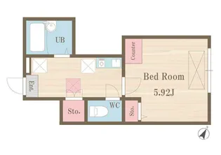 東京都豊島区北大塚1【アパート】の間取り