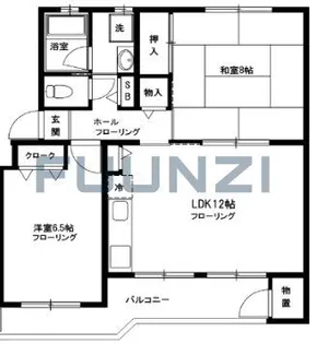ノーブルハイツ市川菅野2号棟【3階】の間取り