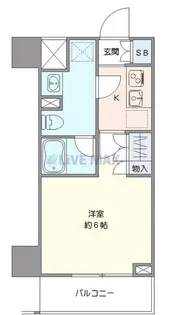 クレヴィスタ横浜関内II【6階】の間取り
