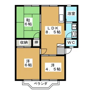 ブロケードA棟【1階】の間取り