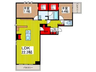 ステラキャシェット【2階】の間取り