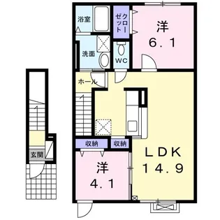 プリムローズ エム【2階】の間取り