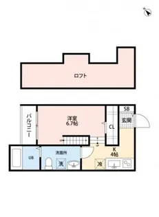 Apartment楓【1階】の間取り