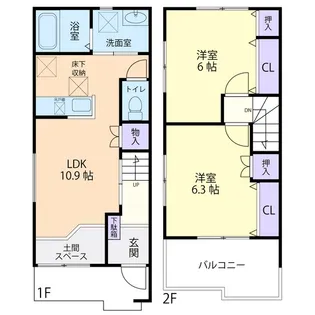 azur bois(アジュール ボワ)の間取り