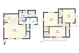 埼玉県川越市大字山田【一戸建】の間取り