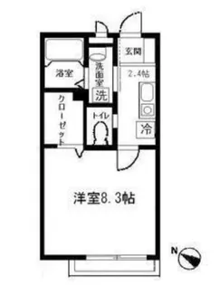 グリーンシーダ【2階】の間取り