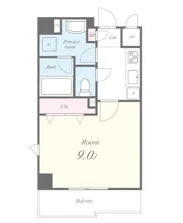 メゾンコルニス【4階】の間取り