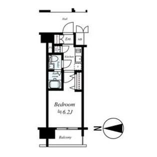 エスリード大阪シティグランツ【9階】の間取り
