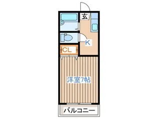 S.クレア原町【1階】の間取り
