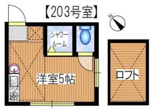 シエスタミント【2階】の間取り