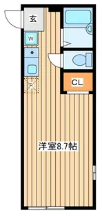 ハーミットクラブハウス西横浜【2階】の間取り