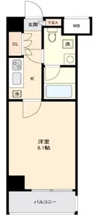 クレヴィスタ大森西【4階】の間取り