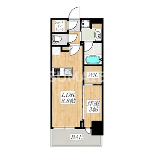 グローベル浦和常盤ザ・パークス【7階】の間取り