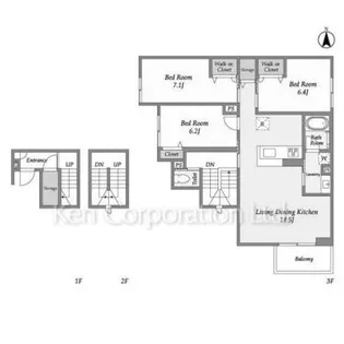 プレジール等々力【1階】の間取り