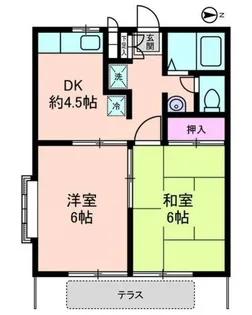 エステートロイヤル8号棟【1階】の間取り