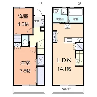 ウッドガーデンの間取り